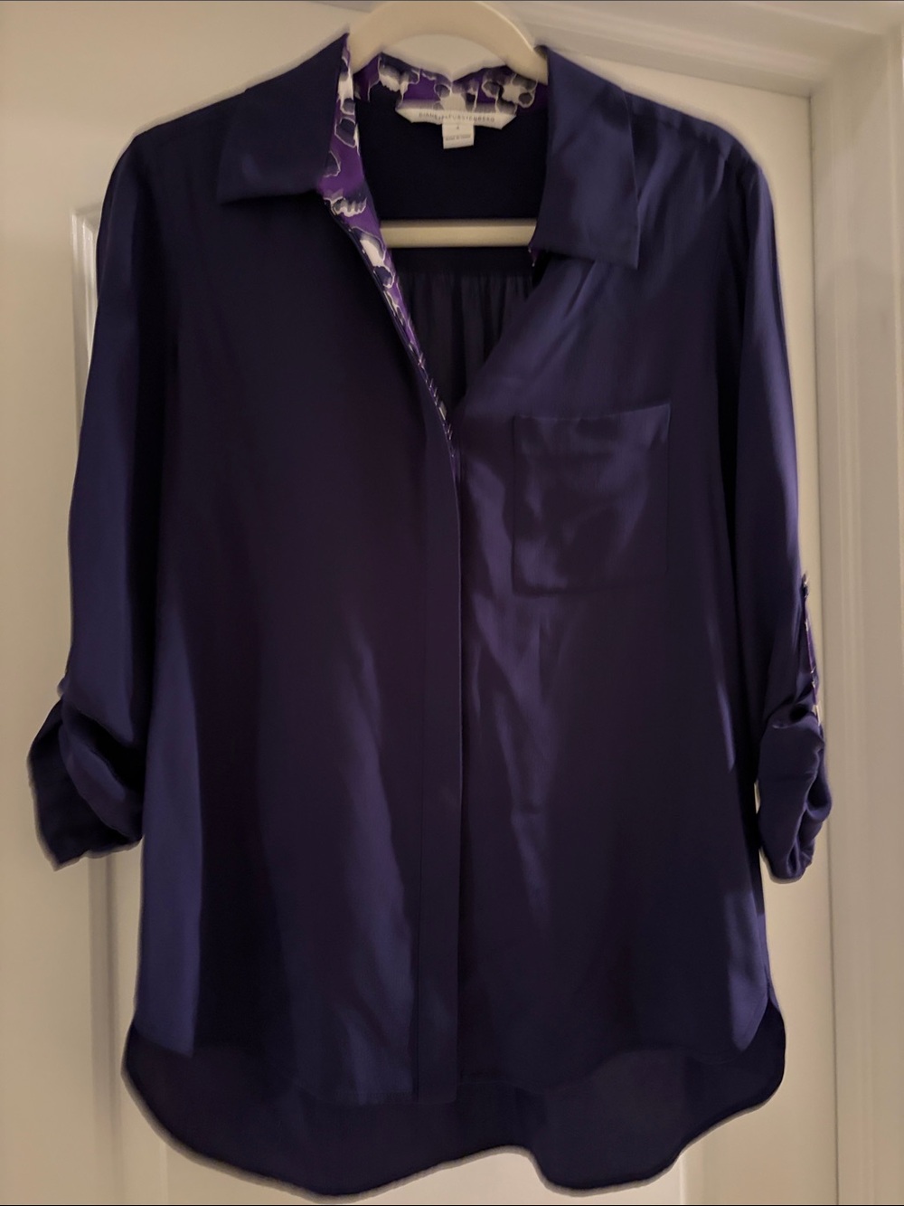 100% Silk Diane Von Furstenberg Blouse
